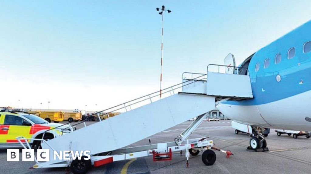 Flight attendant hurt in plane steps fall at East Midlands Airport - report